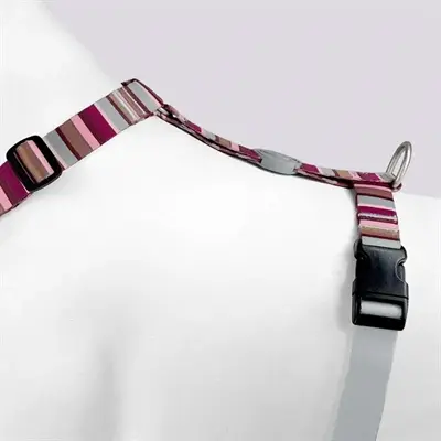 Morso hondentuig H-tuig Skyline rood/roze 50-70 x 1,5 cm – gerecycled - Afbeelding 7