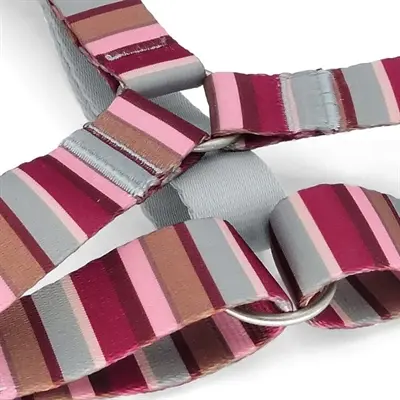 Morso hondentuig H-tuig Skyline rood/roze 60-80 x 2,5 cm – gerecycled - Afbeelding 9