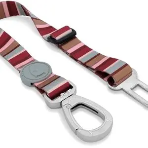 Morso autogordel hond Skyline rood/roze 40-65 x 1,5 cm – tot 20 kg - Afbeelding 1