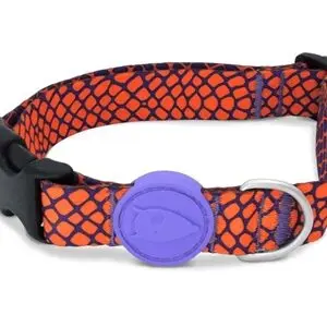 Morso hondenhalsband Urban Lizard rood 30-42 x 1,5 cm – gerecycled - Afbeelding 1