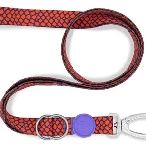 Morso hondenriem verstelbaar Urban Lizard rood 75-230 x 1,5 cm – tot 20 kg - Afbeelding 1