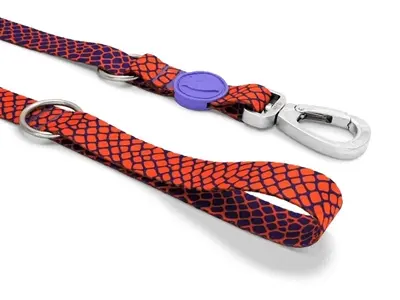 Morso hondenriem verstelbaar Urban Lizard rood 75-230 x 1,5 cm – tot 20 kg - Afbeelding 5