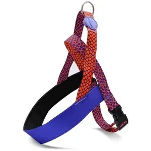 Morso hondentuig Norwegian Urban Lizard rood 41-56 x 38 cm – gerecycled - Afbeelding 1