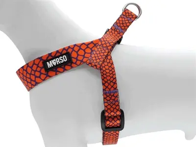 Morso mini hondentuig Urban Lizard rood 29-38 x 2,5 cm – voor kleine honden - Afbeelding 5