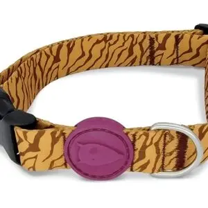 Morso hondenhalsband Jungle Drum groen 30-42 x 1,5 cm – gerecycled - Afbeelding 1
