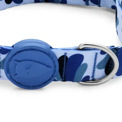 Morso hondenhalsband gerecycled Splash blauw 43-70 x 2,5 cm - Afbeelding 5
