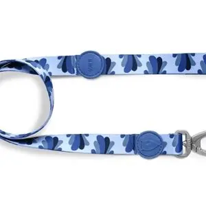 Morso hondenriem Splash blauw 120 x 1,5 cm – gerecycled, tot 20 kg - Afbeelding 1