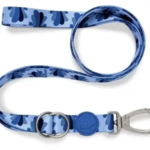 Morso hondenriem verstelbaar Splash blauw 65-200 x 2,5 cm – tot 80 kg - Afbeelding 1