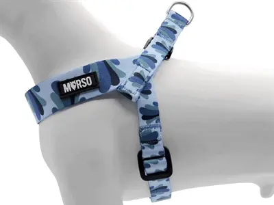 Morso mini hondentuig Splash blauw 32-41 x 2,5 cm – voor kleine honden - Afbeelding 5