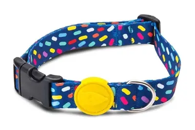 Morso hondenhalsband Color Invaders paars 37-58 x 2,5 cm – gerecycled