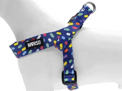 Morso mini hondentuig Color Invaders paars 24-32 x 1,5 cm - Afbeelding 5