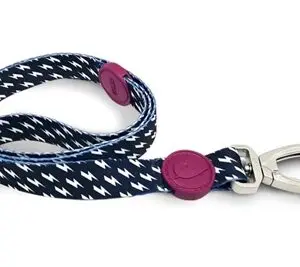 Morso hondenriem Power Flow zwart 120 x 1,5 cm – gerecycled, tot 6 kg - Afbeelding 1
