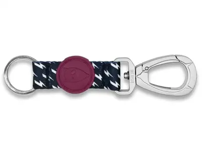 Morso sleutelhanger Key Cord Gerecycled Power Flow zwart L