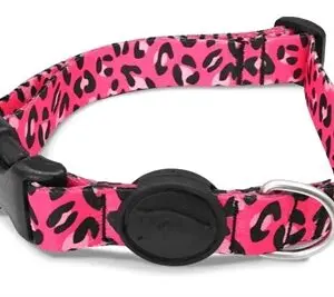 Morso hondenhalsband gerecycled Bubble Leo roze 37-58 x 2,5 cm - Afbeelding 1
