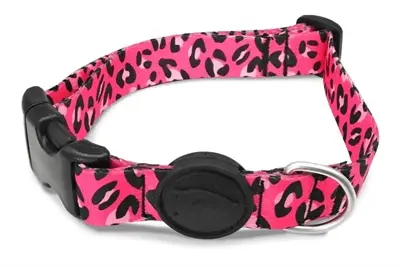 Morso hondenhalsband gerecycled Bubble Leo roze 37-58 x 2,5 cm