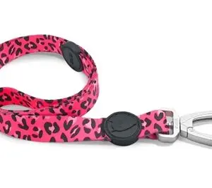 Morso hondenriem Bubble Leo roze 120 x 1,5 cm – gerecycled, tot 20 kg - Afbeelding 1