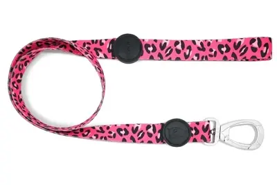 Morso hondenriem Bubble Leo roze 120 x 1,5 cm – gerecycled, tot 20 kg - Afbeelding 4