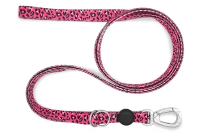 Morso hondenriem verstelbaar Bubble Leo roze 75-230 x 1,5 cm – tot 20 kg