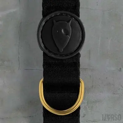 Morso hondenhalsband gerecycled Gold Caviar goud 43-70 x 2,5 cm - Afbeelding 5