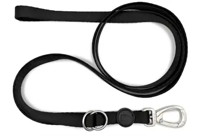 Morso hondenriem verstelbaar Pureness zwart 65-200 x 2,5 cm – tot 80 kg