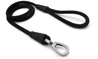 Morso hondenriem Soft Rope zwart 120 x 1 cm