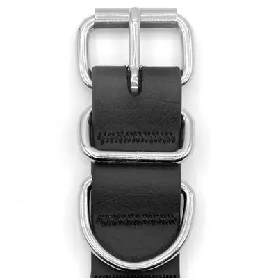 Morso halsband hond waterproof gerecycled zwart 38-46 x 1,5 cm - Afbeelding 4