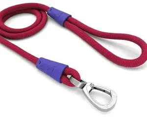 Morso hondenriem Regular Rope rood 120 x 1 cm - Afbeelding 1