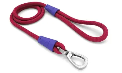 Morso hondenriem Regular Rope rood 120 x 1 cm