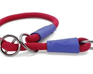 Morso half-slip halsband Regular Rope rood 55 x 1 cm – gerecycled touw - Afbeelding 1