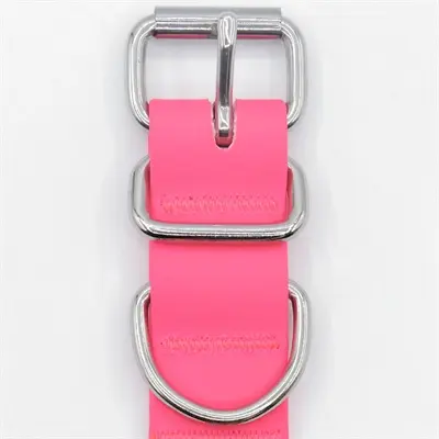 Morso halsband hond waterproof gerecycled roze 23-31 x 1,5 cm - Afbeelding 4