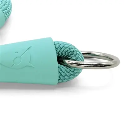 Morso half slip halsband gerecycled aquamarine blauw 45 cm – regular rope - Afbeelding 6