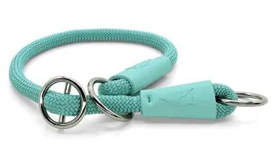 Morso half slip halsband gerecycled aquamarine blauw 55 cm – regular rope