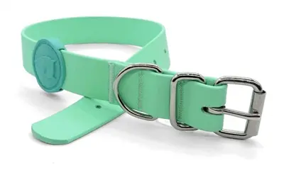 Morso halsband hond waterproof gerecycled groen 23-31 x 1,5 cm