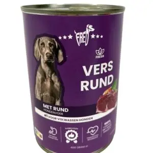 Freds hondenvoer blik vers rund 12 x 400 g – natvoer - Afbeelding 4