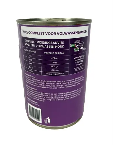 Freds hondenvoer blik vers rund 12 x 400 g – natvoer - Afbeelding 5