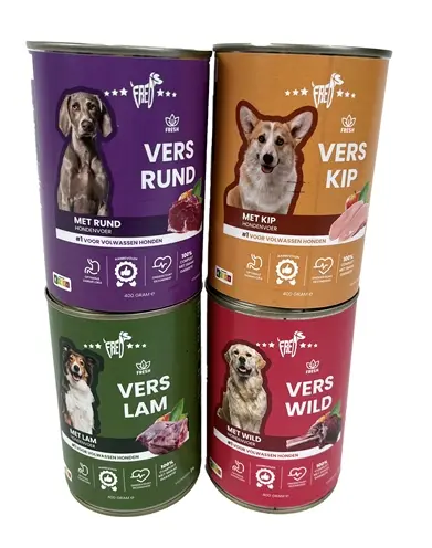 Freds hondenvoer blik vers rund 12 x 400 g – natvoer - Afbeelding 6