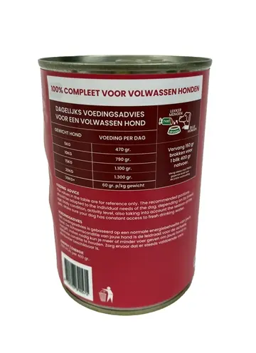 Freds hondenvoer blik vers wild 12 x 400 g – natvoer - Afbeelding 5