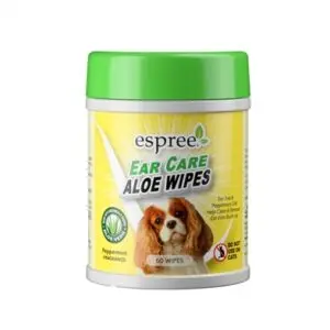 Espree oorreinigingsdoekjes aloë 60 stuks – pepermunt, voor honden - Afbeelding 1