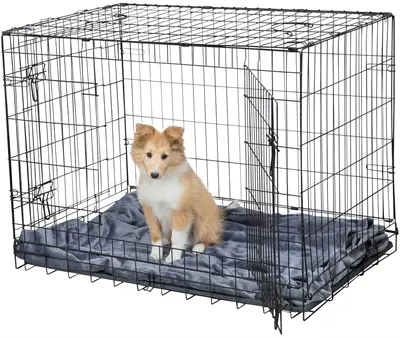 Trixie hondenkennel Home Kennel zwart 78 x 55 x 62 cm – inklapbaar - Afbeelding 7