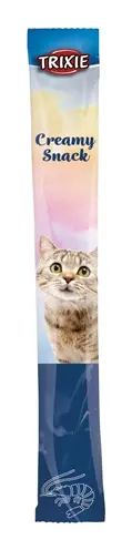 Trixie Creamy Snack garnalen 6 x 5 x 14 g – vloeibare kattensnack - Afbeelding 2