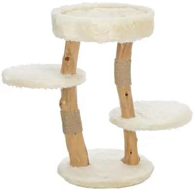 Trixie krabpaal Santo hout crème 73 cm – met sisal en mandje