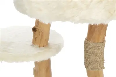 Trixie krabpaal Santo hout crème 73 cm – met sisal en mandje - Afbeelding 4