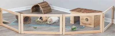 Trixie Indoor ren cavia 4 panelen 4 x 60 x 30 cm – hout, uitbreidbaar - Afbeelding 9