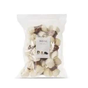Petstyle Living geknoopt bot wit met eend 10-11 cm – 20 stuks - Afbeelding 1