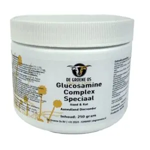 De Groene Os Glucosamine Complex Speciaal 250 g – hond en kat - Afbeelding 1