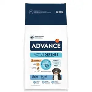 Advance hondenvoer Maxi Light 12 kg – kip en rijst, laag in vet - Afbeelding 1