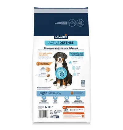 Advance hondenvoer Maxi Light 12 kg – kip en rijst, laag in vet - Afbeelding 4