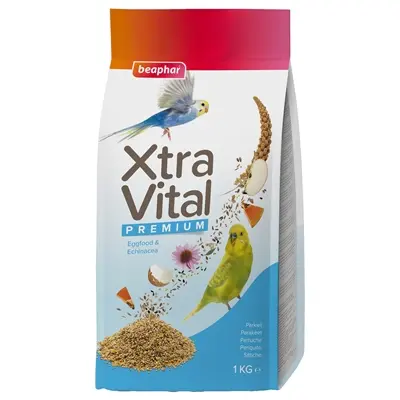 Beaphar Xtravital parkietenvoer 1 kg – zaden, vruchten en eivoer