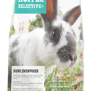 Hopper Selective konijnenvoer 10 kg – hoog vezelgehalte - Afbeelding 1