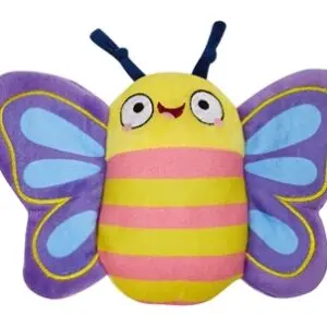 Fofos vlinder 26 x 6 x 15 cm – hondenknuffel met pieper en ritselfolie - Afbeelding 1